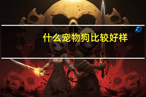 什么宠物狗比较好样