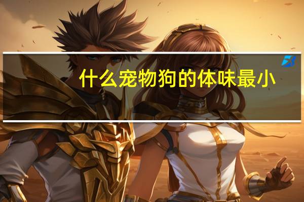 什么宠物狗的体味最小