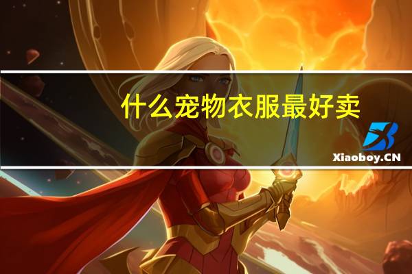 什么宠物衣服最好卖