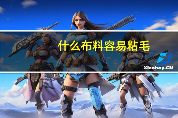 什么布料容易粘毛