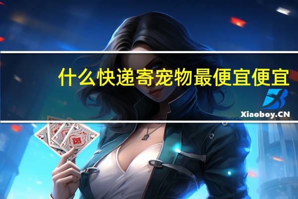 什么快递寄宠物最便宜便宜