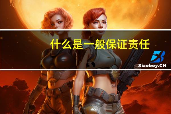 什么是一般保证责任