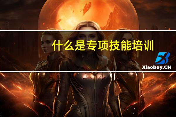什么是专项技能培训