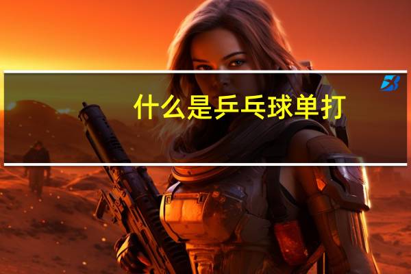 什么是乒乓球单打
