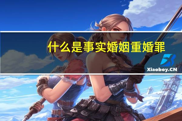 什么是事实婚姻重婚罪