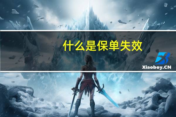 什么是保单失效