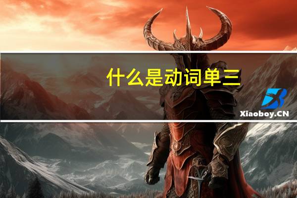 什么是动词单三