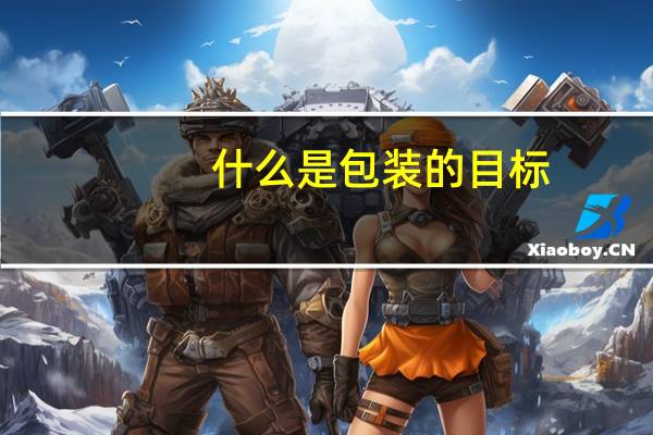 什么是包装的目标