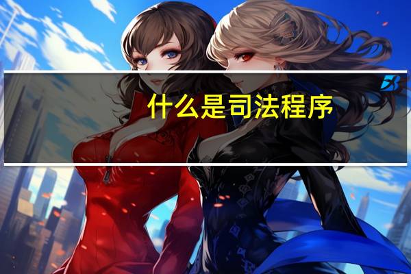 什么是司法程序