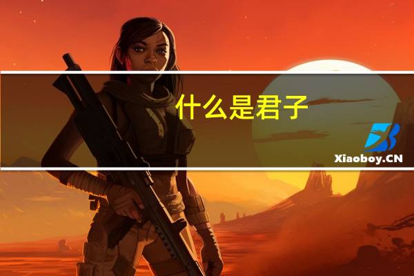 什么是君子