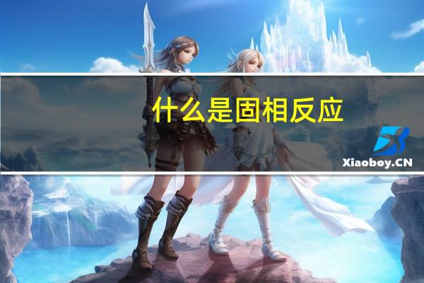 什么是固相反应
