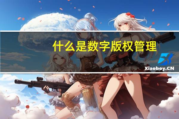 什么是数字版权管理
