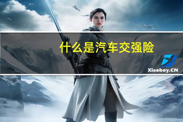 什么是汽车交强险
