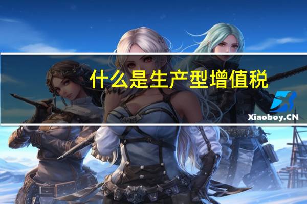 什么是生产型增值税