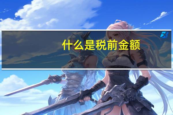 什么是税前金额