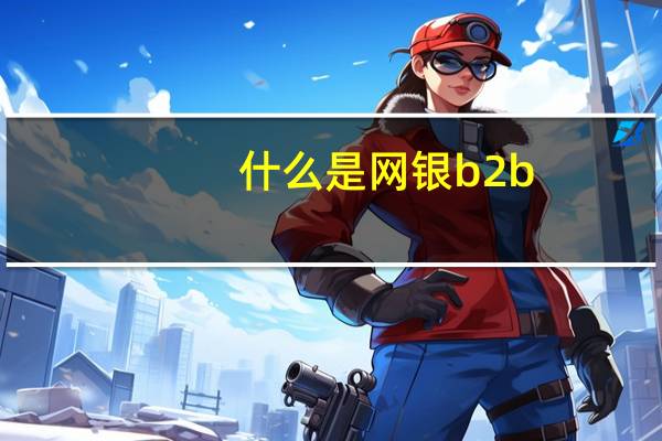 什么是网银b2b