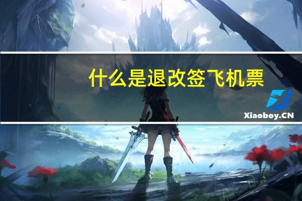 什么是退改签飞机票