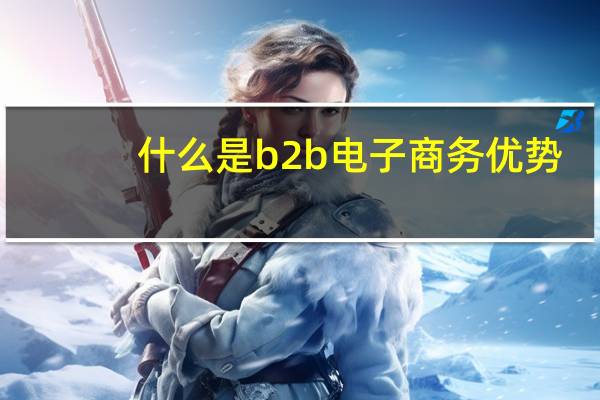 什么是b2b电子商务优势