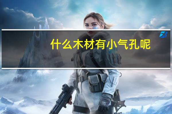 什么木材有小气孔呢
