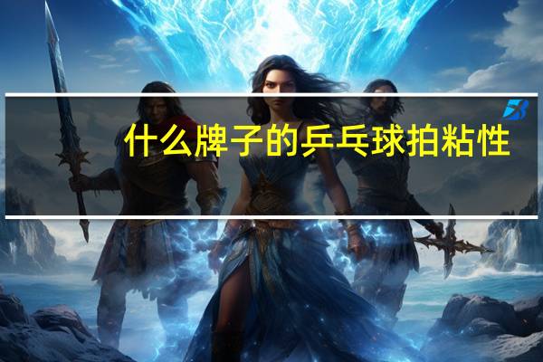 什么牌子的乒乓球拍粘性