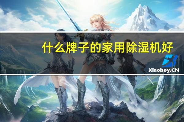 什么牌子的家用除湿机好