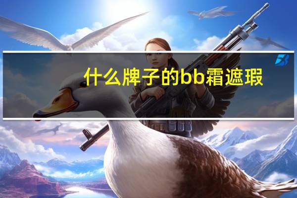 什么牌子的bb霜遮瑕