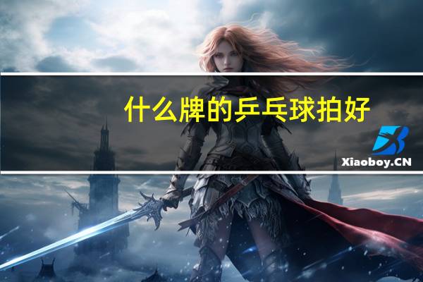 什么牌的乒乓球拍好