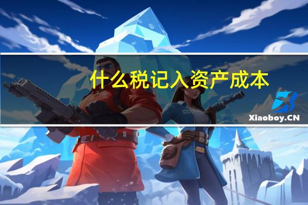 什么税记入资产成本