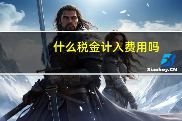 什么税金计入费用吗