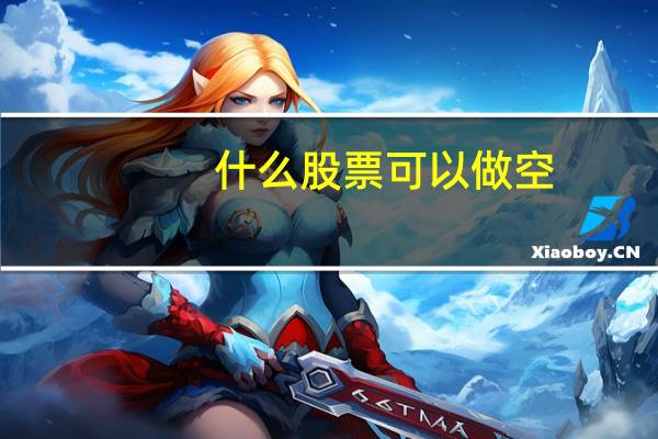 什么股票可以做空