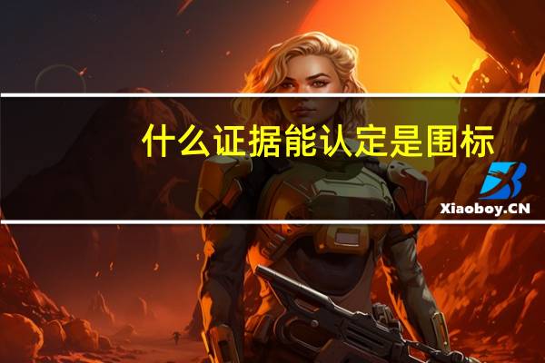 什么证据能认定是围标