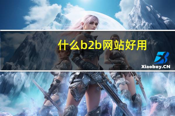 什么b2b网站好用