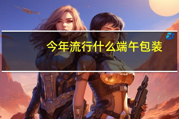 今年流行什么端午包装