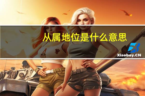 从属地位是什么意思