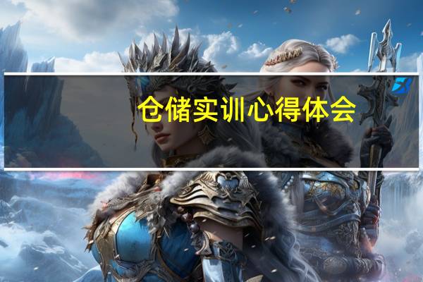 仓储实训心得体会