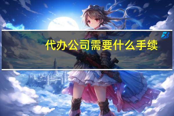 代办公司需要什么手续