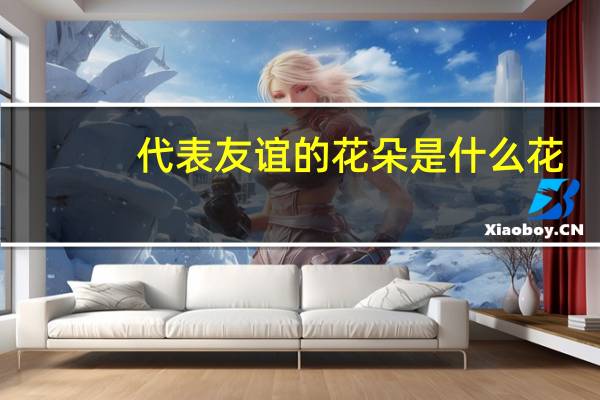代表友谊的花朵是什么花