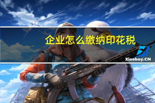 企业怎么缴纳印花税