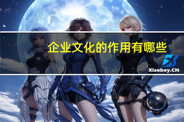 企业文化的作用有哪些