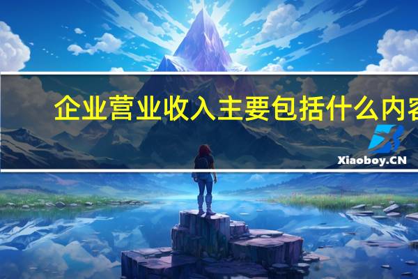 企业营业收入主要包括什么内容