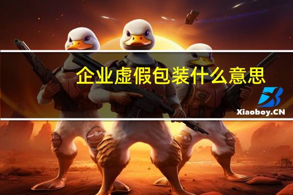企业虚假包装什么意思