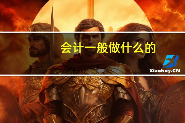 会计一般做什么的