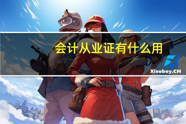 会计从业证有什么用