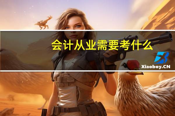 会计从业需要考什么