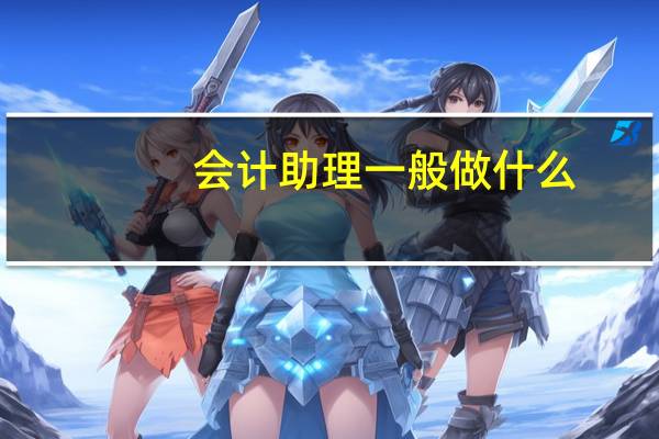 会计助理一般做什么