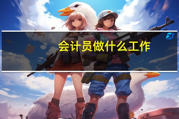 会计员做什么工作
