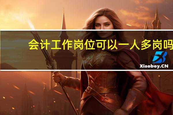 会计工作岗位可以一人多岗吗