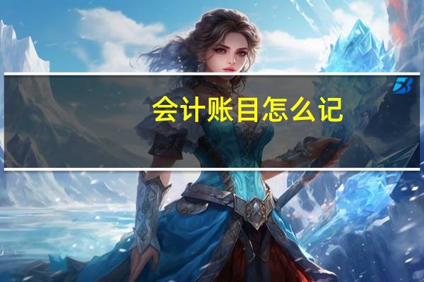 会计账目怎么记