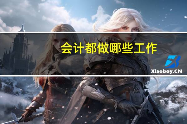 会计都做哪些工作