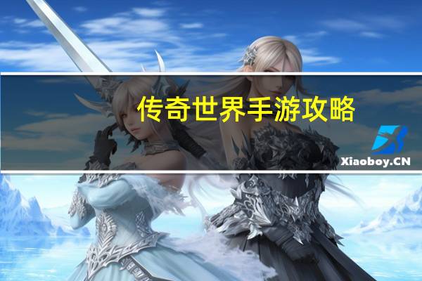 传奇世界手游攻略